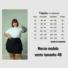 PLUS SIZE CARGO SKIRT, SHORT UNDERNEATH, SIDE POCKETS, BENGALINE FABRIC, ELASTICITY 44 TO 54 - 黑色 - 查看 10