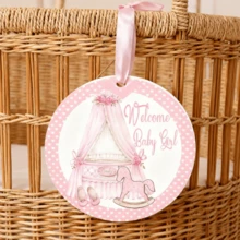 1 pieza Decoración de fiesta para bebé Colgante de madera, Logotipo de bienvenida para revelación de género - Fácil de colgar, Decoración de pared con tema de oso y globos rosas - Perfecto para celebraciones de primer cumpleaños y duchas de adolescentes, Pancarta de feliz cumpleaños