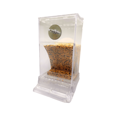 Comedouro De Sementes Para Calopsitas Automatico Fim Sujeira