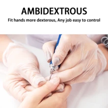 100pcs Black Vinyl Synthetic Gloves, 4 Mil, Latex Free Disposable Gloves For Cooking, Cleaning, And Food Prep Outdoor Food Household Cooking Cleaning Hair Nail Tattoo Salon - Clear - View 5