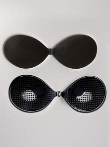 2 Pairs Of Thickened Push-Up Invisible Bras With Transparent Shoulder Straps, 3cm Thickened Small Breast Enlargement Invisible Breast Enhancement - Multicolor - View 34