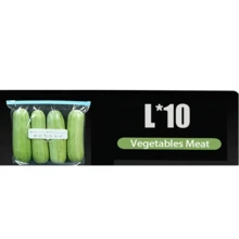 45pcs Thick Reusable Ziplock Food Storage Bags, Suitable For Freezer, Refrigerator Organization, Back To School Season - White and Transparent - View 11