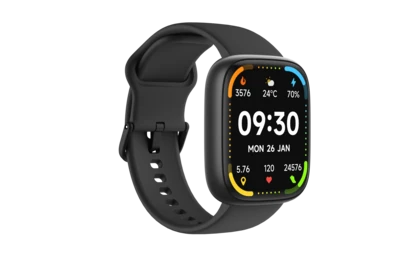 OStark 1.83" LCD IP68 Smart Watch | Bluetooth Calls, Alexa Voice Assistant, 100 Sports Modes, Heart Rate, Blood Pressure, SpO₂, Sleep & Female Cycle Monitoring, Customizable Watch Faces, Smart Reminders & 300mAh Battery