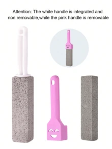 1 pezzo Spazzola per WC in pietra pomice, soluzione di pulizia potente per macchie, acqua dura e anelli nella tazza del water