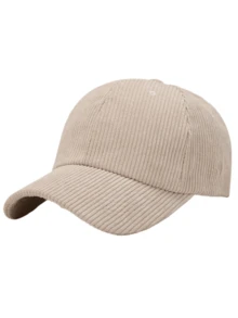 Gorra de béisbol de pana unisex, gorra de camionero de pana con correas ajustables para exteriores, viajes y deportes - Multicolor - Ver 12