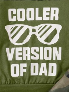 男宝宝秋冬新款休闲户外可爱服装套装字母印花迷彩连帽时尚卫衣长裤两件套