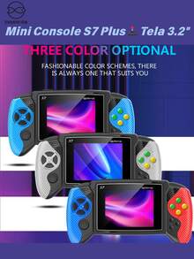 Console Portátil S7 Plus com Tela de 3,2 Polegadas - Multicolorido - Visão 1