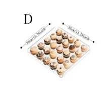 1pc Acrylic Dessert Stand, Reusable Party Food Tray, Cupcake Dessert Display Rack, Cookie Platter For Buffet Table, Suitable For Wedding, Birthday, Party, Christmas, Halloween Tabletop Decor