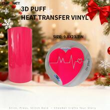 Vinilo de transferencia de calor 3D - Vinilo 3D navideño, adecuado para ropa DIY, patrones de silueta y varios usos, material decorativo de colores mixtos - Multicolor - Ver 27
