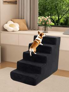 1 buc Scări pentru Câini și Pisici, Trepte pentru Câini cu Mai multe Niveluri, Rampă de Pat, Trepte Antiderapante Durabile, Detașabile și Lavabile pentru Canapea Pat, Îngrijire pentru Câini și Pisici Răniți și Vârstnici, Animale de Companie cu Dureri Articulare, Scări pentru Câini și Pisici pentru Animale de Companie Pot Proteja Coloana Vertebrală și Reculul, Trepte Antiderapante Stabile pentru Câini în Interior, Trepte Detașabile, Rampă Groasă cu Spumă cu Memorie, Rampă de Antrenament pentru Câini, Timp de Joacă - Albastru marin - Vizualizare 4
