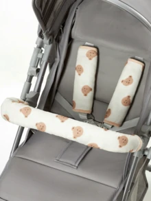 [Chứng nhận Oeko-Tex] Bọc tay cầm xe đẩy em bé in hình hoạt hình, đệm vai hai mặt, mềm mại và thoải mái cho sử dụng ngoài trời hàng ngày. - Nhiều màu - Xem 4