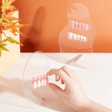 1 Set Transparent Acrylic Nail Display Stand, Practice Board & Polishing Holder For Nail Art Design - Transparent - View 12