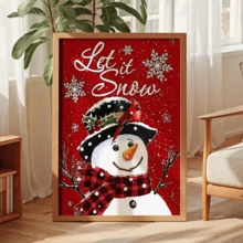 مجموعة 3 قطع من لوحات الجدار الفنية الرجعية، طباعة على قماش كانفاس - بابا نويل، عيد الميلاد مبارك، أشجار عيد الميلاد، رجل الثلج، خلفية حمراء، مع إطار خشبي من الصنوبر، ديكور فني بطراز كلاسيكي رجعي، ديكور عيد الميلاد | ملصق عيد الميلاد | مؤطر أو غير مؤطر، ديكور الغرفة، ديكور المنزل، ديكور غرفة السكن الجامعي، هدايا لديكور الجدران في الفندق، المنزل، غرفة المعيشة، غرفة النوم، الحمام والمكتب