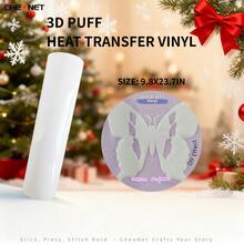 Vinilo de transferencia de calor 3D - Vinilo 3D navideño, adecuado para ropa DIY, patrones de silueta y varios usos, material decorativo de colores mixtos - Multicolor - Ver 21