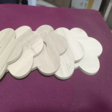 12cm/4.7in INS Style Bamboo Flower Insulation Pad, Heat Resistant Coaster, Pot Holder With Storage Rack, Home Use - Apricot - View 13