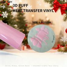 Vinilo de transferencia de calor 3D - Vinilo 3D navideño, adecuado para ropa DIY, patrones de silueta y varios usos, material decorativo de colores mixtos - Multicolor - Ver 13