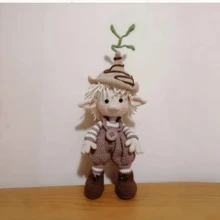 一套适合初学者的钩针编织套装，成人入门级钩针编织套装，附带分步文字教程，森林主题DIY编织套装，可爱有趣的家居装饰品，生日、情人节、万圣节和圣诞节礼物 - 彩色 - 查看 4