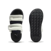 Puma Sandalias de mujer con suela gruesa y cómodas para uso casual - Gris-plata - Ver 3