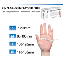 100pcs Black Vinyl Synthetic Gloves, 4 Mil, Latex Free Disposable Gloves For Cooking, Cleaning, And Food Prep Outdoor Food Household Cooking Cleaning Hair Nail Tattoo Salon - Clear - View 6