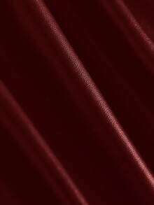 女士秋季时尚百褶迷你裙 - 酒紅色 - 查看 4