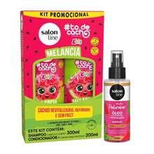 Melancia Kit com Shampoo, Condicionador e Óleo Perfumado 120ml - Limpeza e Brilho - Multicolorido - Visão 1