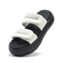 Puma Sandalias de mujer con suela gruesa y cómodas para uso casual - Gris-plata - Ver 7