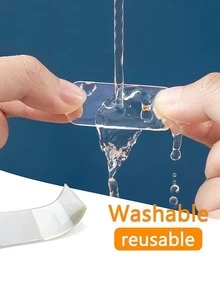 60 piezas de almohadillas adhesivas claras y de doble cara - Resistentes, impermeables, removibles y sin residuos - Perfectas para montar, colgar en la pared, fotos, catalla grandeles y más!