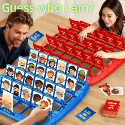 互动式派对棋盘游戏，逻辑推理游戏，含96张卡片和惩罚板，适合成人和青少年的有趣圣诞节生日万圣节礼物