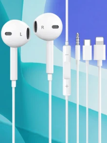 Type C Wired Earphones, USB C Earbuds Earbuds Audio Earphones Headphones Electronic Calls & Music Bass Stereo In-Ear Headphones Wireless Headphones Headset For Ipad/Pc