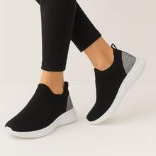 Women's Orthopedic Sneakers, Easy-To-Wear, Flexible, For Walking And Gym, Sizes 34 To 41, G-5, Sporty, Casual, Outdoor, Gym And Fitness. - 黑色 G5 - 查看 5