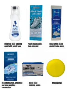 Jue-Fish 1pc Sneaker Cleaning Cream, Strong Stain Remover, Fragrant No-Rinse Cleaner For Canvas Shoes