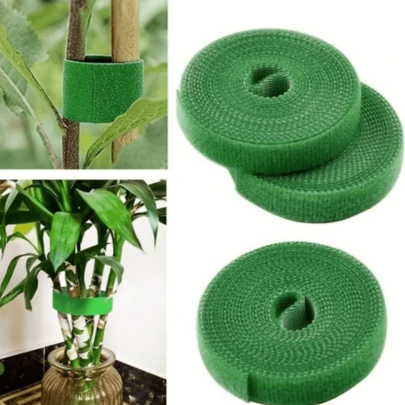 1m Adjustable Reusable Garden Plant Ties, Thick Design, Strong Support, Suitable For Indoor/Outdoor Gardening, Can Be Used With Tomato Vines Etc., Sticky Plant Fixator, Can Be Used As Creative Gift, Household Item (Standard Size Is 1m)