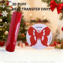 Vinilo de transferencia de calor 3D - Vinilo 3D navideño, adecuado para ropa DIY, patrones de silueta y varios usos, material decorativo de colores mixtos - Multicolor - Ver 22