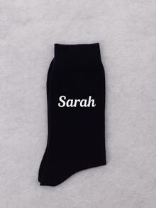 1 Pc Wedding Socks, Groomsmen Initial Socks, Gift For Groomsmen, Embroidery Initial Wedding Socks, Personalized Embroidered Best Man Socks - Style C - View 3