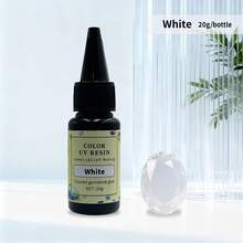 20 جرام مجموعة 12 لون من الراتنج الأشعة فوق البنفسجية للمجوهرات والأعمال اليدوية DIY، راتنج سريع التصلب عالي الشفافية لصنع الزخارف والإكسسوارات اليدوية