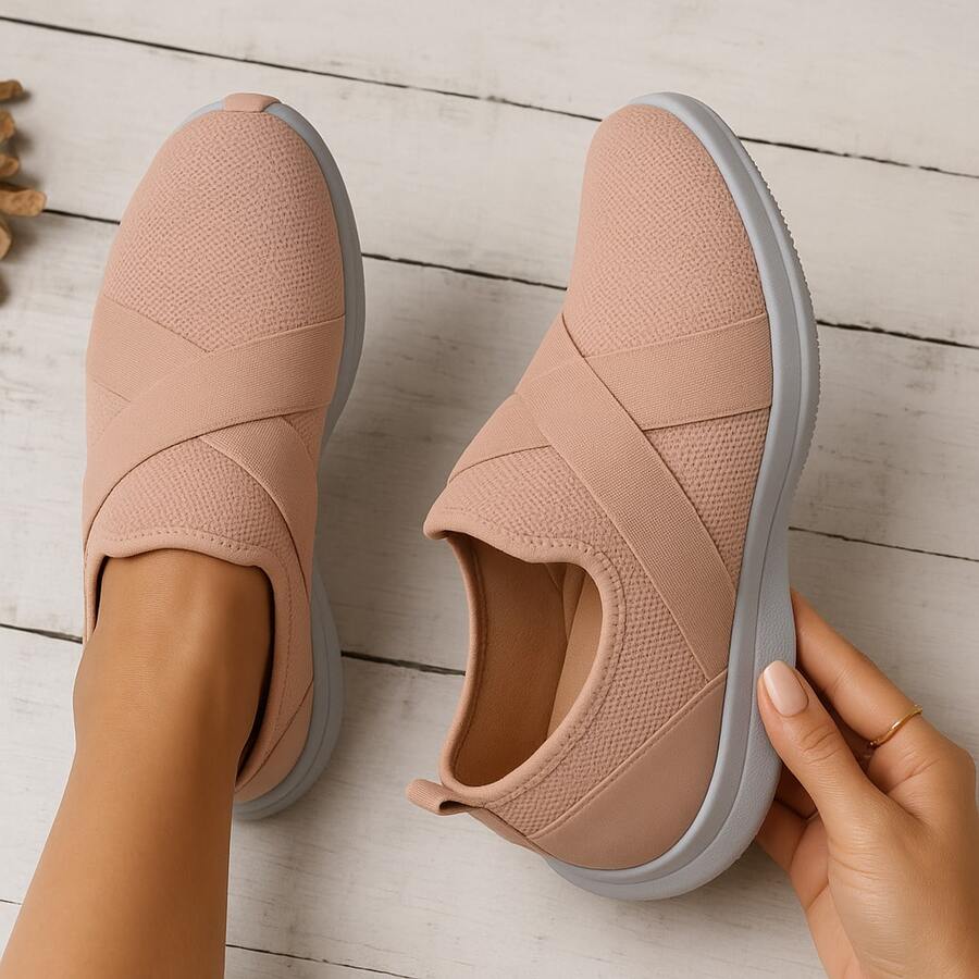 Women's Sock Sneakers Comfortable Training Gym Sporty Casual E41 Casual Sporty Outdoor Gym And Fitness Outdoor - 裸色 E41 - 查看 1