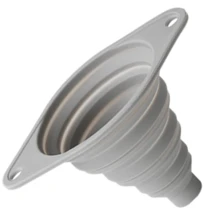 Imbuto in silicone, imbuto da cucina ampio e durevole, imbuto in silicone per riempimento di bottiglie, uso quotidiano in cucina, per il trasferimento di acqua o polveri, pieghevole e piatto per un facile stoccaggio, salva spazio