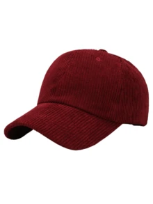 Gorra de béisbol de pana unisex, gorra de camionero de pana con correas ajustables para exteriores, viajes y deportes - Multicolor - Ver 6