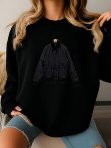 Roberto Cavalli Snake Fur Bomber Jacket Italy Designer Just Cavalli Sweatshirt - màu đen - Xem 2