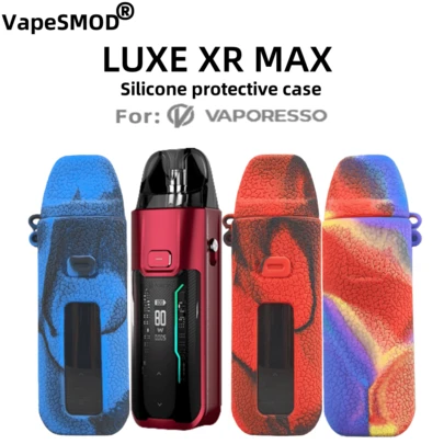  VapeSMOD Bästsäljande Vape Mod LUXE XR MAX Skyddsfodral, Lämplig för Vaporesso LUXE XR MAX, Texturerat Lädermönster Flytande Silikon Mjukt Skal, Anti-Drop & Anti-Slip Skyddsfodral