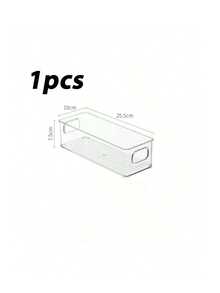 1/2/3 buc cutii de depozitare transparente stivuibile, cutii organizatoare multifuncționale care economisesc spațiu pentru bucătărie, baie, dormitor, masă de cafea în sufragerie, birou, containere ideale pentru organizarea casei