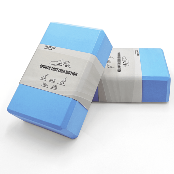 Sildurx 1Pc/2Pcs Yoga Block , EVA Yoga Blocks, Solid Color, High Density Foam Blocks, Lightweight And Easy To Carry For Yoga, Pilates, Meditation, Beginner-Friendly,