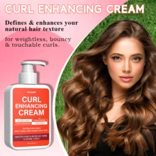1pc Curl Defining Cream, Infused With Keratin And Coconut Oil, Moisturizing And Nourishing, Suitable For Daily Curly Hair Care, Leaves Hair With Alluring Fragrance, Can Be Used With Anti-Frizz Spray, Ideal Christmas Gift, 200g
