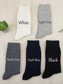 1 Pc Wedding Socks, Groomsmen Initial Socks, Gift For Groomsmen, Embroidery Initial Wedding Socks, Personalized Embroidered Best Man Socks - Style B - View 8