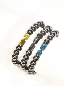 1件男女通用磁疗手环，有助于增强免疫力，缓解关节炎和腕管综合征疼痛，促进血液循环和减肥 - 彩色 - 查看 9