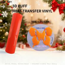 Vinilo de transferencia de calor 3D - Vinilo 3D navideño, adecuado para ropa DIY, patrones de silueta y varios usos, material decorativo de colores mixtos - Multicolor - Ver 31