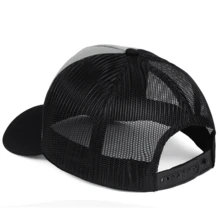 Plain Basic Breathable Mesh Cap In Various Colors For Men, Women, Urban, Young, Premium - Xám đen - Xem 5