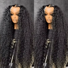 Perucas de Renda Frontal com Cabelo Misturado Ondulado Natural de 200% de Densidade, Onda Profunda 13x4 Perucas de Renda Frontal com Cabelo Misturado para Uso Diário, Perucas de Renda Frontal Encaracoladas Jerry de 8-34 Polegadas, Peruca de Renda Ondulada com Linha de Cabelo Natural Pré-Cortada e Pré-Arrancada com Cabelo Bebê