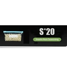 45pcs Thick Reusable Ziplock Food Storage Bags, Suitable For Freezer, Refrigerator Organization, Back To School Season - White and Transparent - View 12