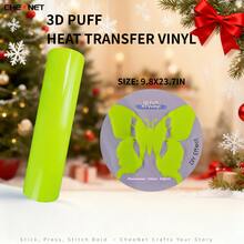 Vinilo de transferencia de calor 3D - Vinilo 3D navideño, adecuado para ropa DIY, patrones de silueta y varios usos, material decorativo de colores mixtos - Multicolor - Ver 15